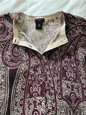 Ann Taylor knit top size SP, paisley print